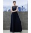 TS Couture? Formal Evening / Black Tie Gala Dress A-line Bateau Floor-length Georgette with Draping / Lace  