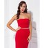 Prom / Formal Evening / Military Ball Dress - Sexy / Open Back / Elegant Sheath / Column Strapless Floor-length Jersey with Split Front  