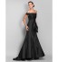 TS Couture? Formal Evening / Black Tie Gala Dress - Open Back Plus Size / Petite Trumpet / Mermaid Off-the-shoulder Sweep / Brush Train Taffeta with  