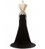 Formal Evening / Black Tie Gala Dress - Sexy / See Through / Beautiful Back Trumpet / Mermaid Square Sweep / Brush Train Jersey with  