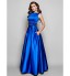 TS Couture? Prom / Formal Evening / Military Ball Dress - Vintage Inspired Plus Size / Petite A-line / Ball Gown Bateau Floor-length Satin with  