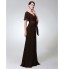 TS Couture? Formal Evening / Military Ball Dress - Elegant Plus Size / Petite Sheath / Column V-neck Floor-length Chiffon with Bow(s) / Sash / Ribbon  