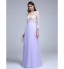 TS Couture? Formal Evening Dress A-line Bateau Floor-length Tulle with Pattern / Print / Sash / Ribbon  