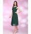 TS Couture? Cocktail Party / Holiday / Wedding Party Dress - 1920s Plus Size / Petite A-line / Princess Bateau Knee-length Chiffon with Beading   