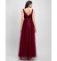 TS Couture? Ankle-length Tulle Bridesmaid Dress A-line V-neck with Criss Cross  