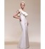 TS Couture? Military Ball Dress - Elegant Plus Size / Petite Sheath / Column One Shoulder Floor-length Taffeta with Ruffles  