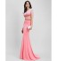 TS Couture? Formal Evening Dress Trumpet / Mermaid Bateau Sweep / Brush Train Jersey with Beading  