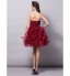 TS Couture? Cocktail Party Dress Plus Size / Petite Ball Gown Strapless Short / Mini Tulle with Ruffles / Criss Cross / Ruching  