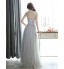 Formal Evening / Black Tie Gala Dress Sheath / Column Bateau Floor-length Tulle with Appliques / Beading  