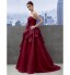 TS Couture? Formal Evening Dress A-line Sweetheart Chapel Train Organza with Side Draping  