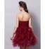 TS Couture? Cocktail Party Dress Plus Size / Petite Ball Gown Strapless Short / Mini Tulle with Ruffles / Criss Cross / Ruching  