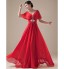 Formal Evening / Holiday / Company Party / Family Gathering Dress - Open Back / Elegant A-line V-neck Floor-length Chiffon with Beading  