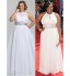 TS Couture? Prom / Formal Evening / Military Ball Dress - Elegant Plus Size / Petite Sheath / Column High Neck Floor-length Chiffon with Crystal  