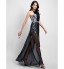 TS Couture? Formal Evening Dress Sheath / Column Halter Floor-length Chiffon / Sequined with Sequins  