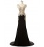 Formal Evening / Black Tie Gala Dress - Sexy / See Through / Beautiful Back Trumpet / Mermaid Square Sweep / Brush Train Jersey with  