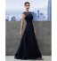 TS Couture? Formal Evening / Black Tie Gala Dress A-line Bateau Floor-length Georgette with Draping / Lace  