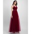 TS Couture? Ankle-length Tulle Bridesmaid Dress A-line V-neck with Criss Cross  