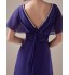 Formal Evening / Holiday / Company Party / Family Gathering Dress - Open Back / Elegant A-line V-neck Floor-length Chiffon with Beading  