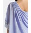 TS Couture? Cocktail Party / Wedding Party Dress - Short Plus Size / Petite Sheath / Column One Shoulder Knee-length Chiffon with Side Draping   