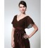 TS Couture? Formal Evening / Military Ball Dress - Elegant Plus Size / Petite Sheath / Column V-neck Floor-length Chiffon with Bow(s) / Sash / Ribbon  