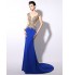 Formal Evening / Black Tie Gala Dress - Sexy / See Through / Beautiful Back Trumpet / Mermaid Square Sweep / Brush Train Jersey with  