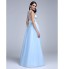 TS Couture? Formal Evening Dress A-line V-neck Floor-length Tulle with Pattern / Print  