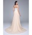 TS Couture? Formal Evening Dress A-line Strapless Court Train Chiffon with Sequins  