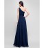 Formal Evening Dress Sheath / Column One Shoulder Floor-length Chiffon with Beading  