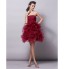 TS Couture? Cocktail Party Dress Plus Size / Petite Ball Gown Strapless Short / Mini Tulle with Ruffles / Criss Cross / Ruching  