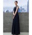 TS Couture? Formal Evening / Black Tie Gala Dress A-line Bateau Floor-length Georgette with Draping / Lace  