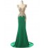 Formal Evening / Black Tie Gala Dress - Sexy / See Through / Beautiful Back Trumpet / Mermaid Square Sweep / Brush Train Jersey with  