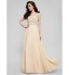 TS Couture? Prom / Formal Evening Dress Plus Size / Petite A-line Jewel Floor-length Chiffon with Appliques / Beading / Sash / Ribbon  