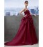 TS Couture? Formal Evening Dress A-line Sweetheart Chapel Train Organza with Side Draping  