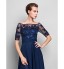 TS Couture? Formal Evening / Military Ball Dress - See Through Plus Size / Petite Sheath / Column Off-the-shoulder Floor-length  